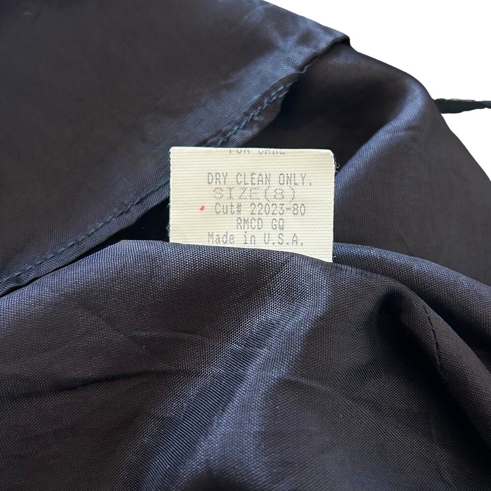 Vintage Laundry Shelli Segal Dress 8 Black Lace Up Corset Back Mini Fit Flare - Picture 8 of 13